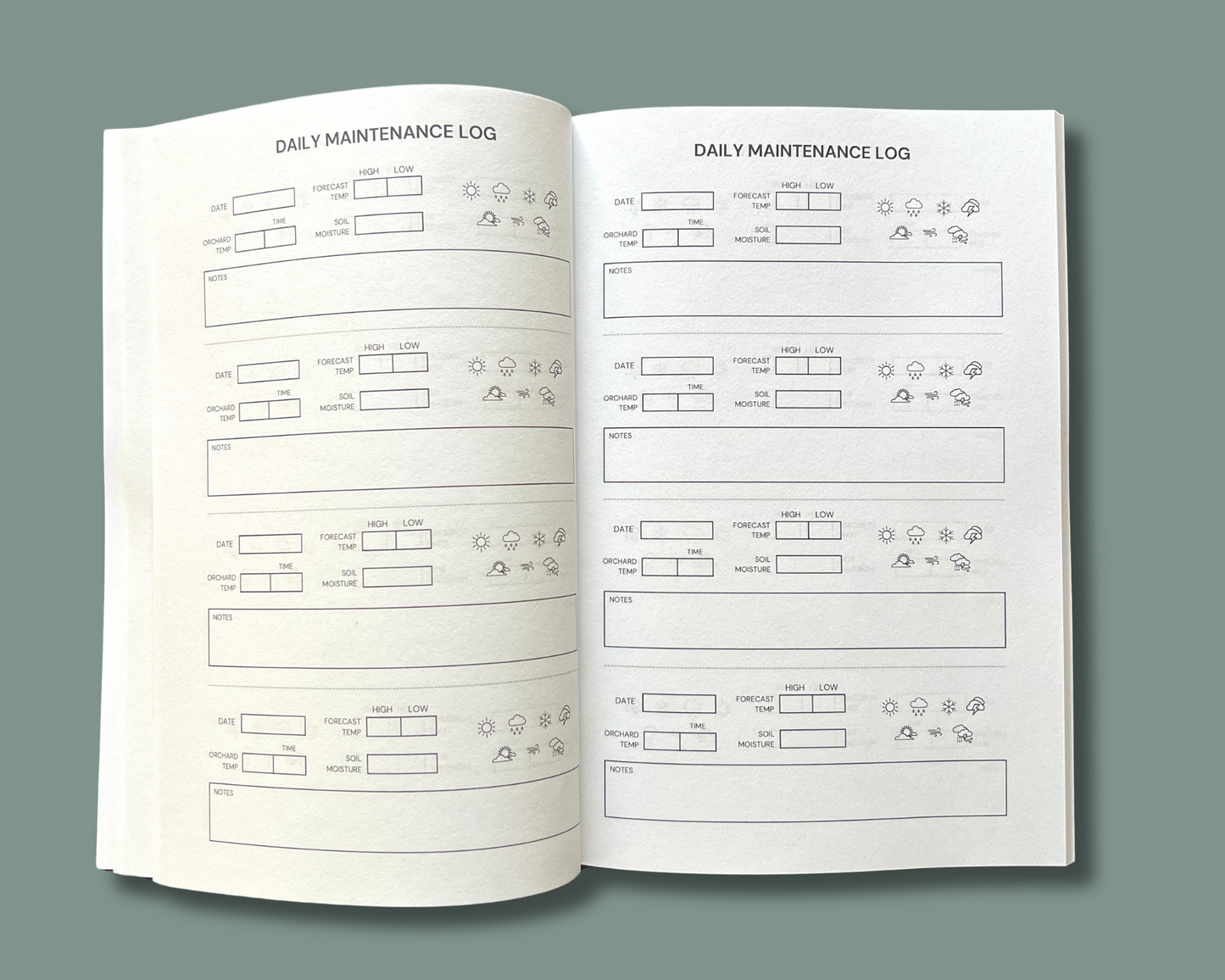 Booth Orchards Fruit Tree Guide & Log Book